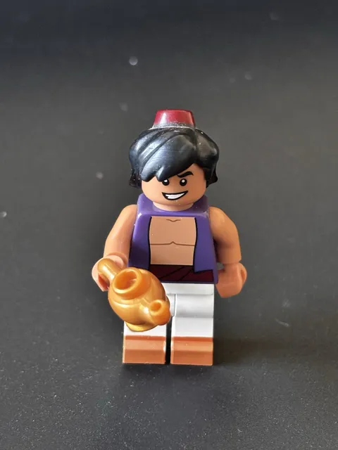 LEGO Mini Figure Aladdin with Genie Lamp Disney Series