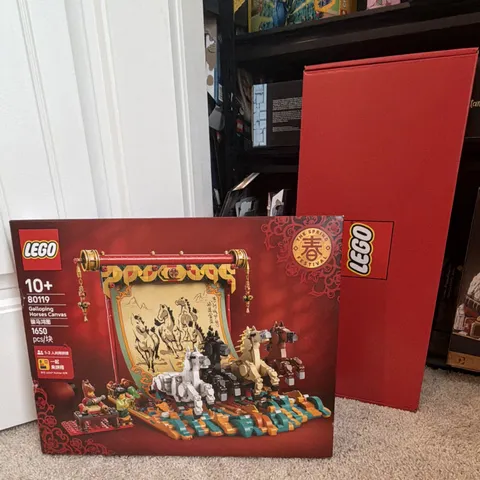 LEGO Spring Festival Galloping Horses Canvas 80119 1650 Pcs Boxed Plastic 10+