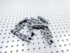 LEGO Lot of 10 Dark Bluish Gray 1x2 Plates w/ Towball and Socket BP