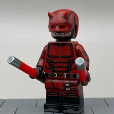 Lego Marvel - ChipChipCustom - Daredevil Reborn Demon, Dark Red Minifigure