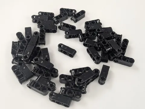 LEGO New x50 Black Technic, Axle and Pin Connector Perpendicular 3L  # 42003