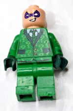 Lego Riddler Villain Batman Movie Minifigure sh334 70903 Missing Hat/ Hair/ Cane