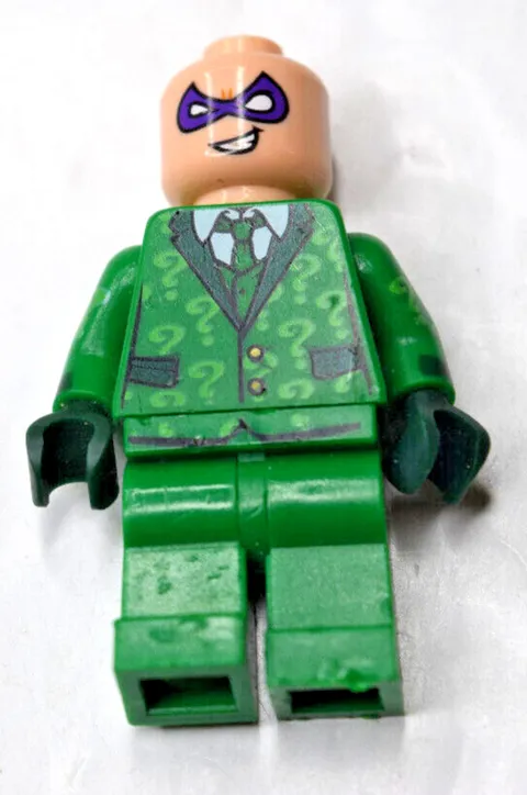 Lego Riddler Villain Batman Movie Minifigure sh334 70903 Missing Hat/ Hair/ Cane