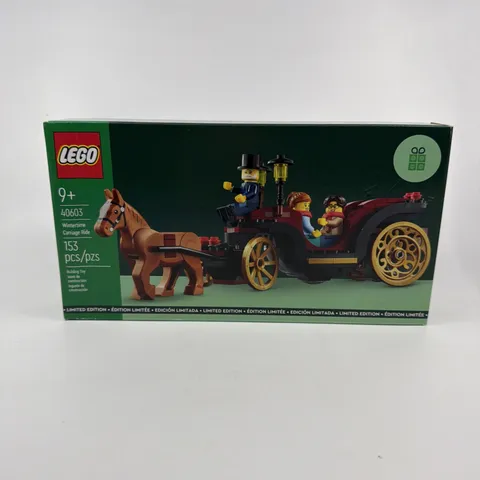 LEGO 40603 Wintertime Carriage Ride Christmas Holiday Limited Edition GWP NIB