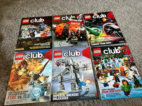 Lego Club Magazine - Entire 2014 Magazine Collection - Lot of 6