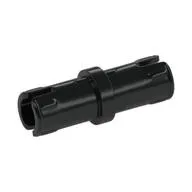 LEGO Part 2780 - Black Technic Pin with Friction Ridges Lengthwise and Center Sl