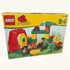 LEGO Duplo 2602 - Dinosaurs Family Home (1997) - Vintage Complete Set with Box