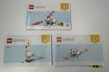 Lego Creator 31133 Set of 3 Instructional Manual Only Bunny Bird Seal 2023