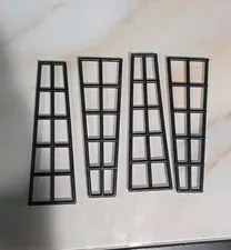 4x LEGO Part Black Boat Mast Pirate Rigging 16x5 6057