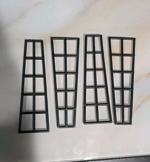 4x LEGO Part Black Boat Mast Pirate Rigging 16x5 6057