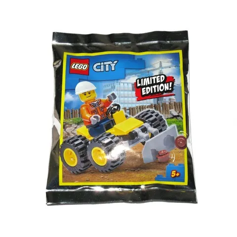 Lego City Construction Worker with Bulldozer foil pack #1 952003