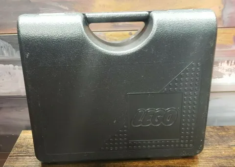 Vintage Lego Black Storage Carrying Case Plastic Latch Closure Box 1997