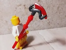 New LEGO Serpent Weapon Axe Long Handle Translucent Clear SNAKE Pearl  Weapon