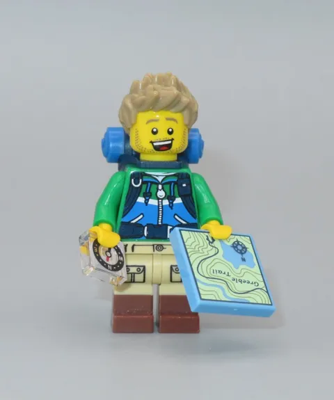 LEGO Hiker backpacker complete compass map Collectible Series 16 minifigure CMF