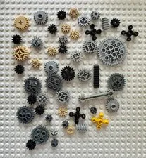 LEGO Lot of 50 Technic Gears (Exactly As Pictured)