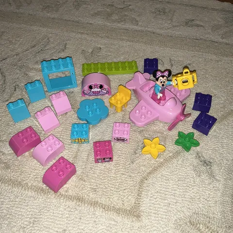 Lego Duplo Disney Minnie Mouse Cafe Birthday Plane Camera Lot Of 23 Mickey