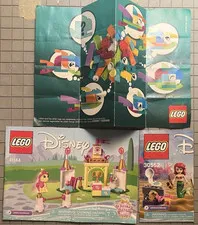 LEGO Mini Instruction Manuals Lot of 2 – Disney 41144, 30552 + Mini Poster