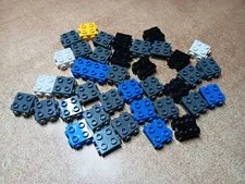LEGO BULK LOT 38 1 X 2 X 1 2/3 MODIFIED BRICKS STUDS ON SIDE & ENDS #67329 MIXED