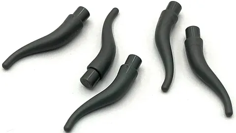 Lego 5 New Dark Bluish Gray Cattle Horns Long Pieces