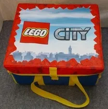 LEGO CITY Zip Bin Storage & Play Toy Box & Playmat. 