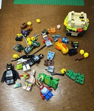 LEGO Bulk Lot Minifigures & Vehicle Parts w/ Batman, SpongeBob Ninjago