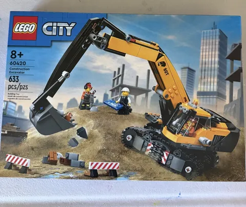 LEGO CITY: Yellow Construction Excavator (60420)