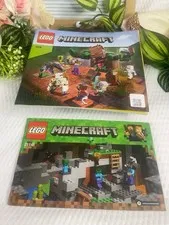LEGO Minecraft Instruction Manuals – Lot of 2 Jungle Abomination & Zombie