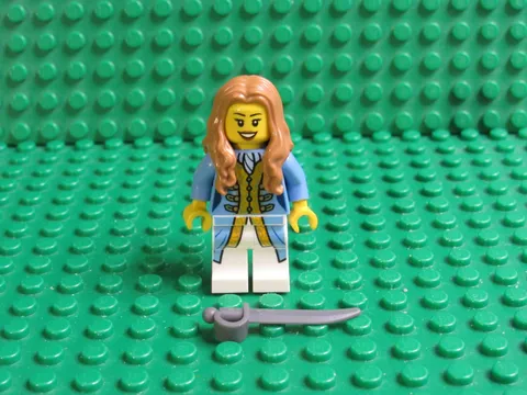 LEGO Pirates III Bluecoat Governor's Daughter Minifigure w/ Sword 70412 DG16