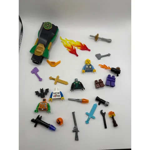 LEGO Minifigure Parts Accessories Lot Ninjago Minecraft New York Torso Weapons