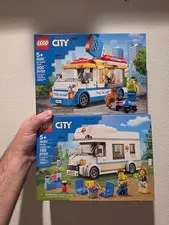Lego City Lot- 60283 & 60253 Ice Cream Truck and Holiday Camper Van - New/Sealed