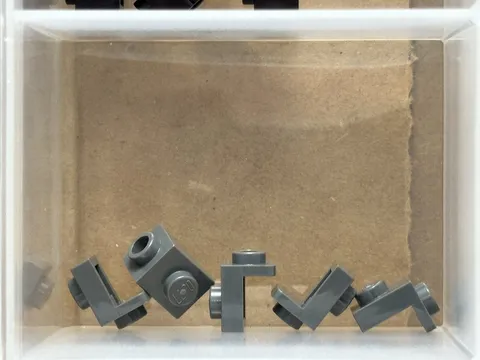LEGO Parts - Dark Bluish Gray Bracket 1 x 1 - 1 x 1 - No 36841 - QTY 5