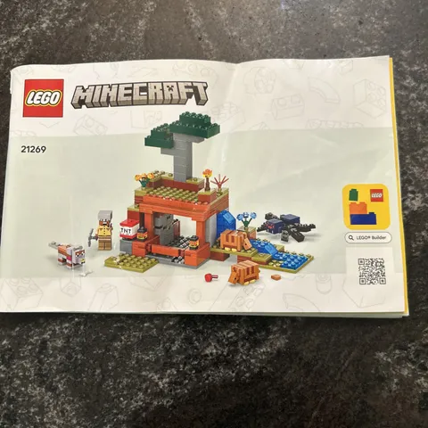 LEGO® Minecraft 21269 The Armadillo Mine Expedition Instruction Manual Only!