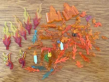 LEGO LOT OF 79 ASSORTED FLAME PARTS