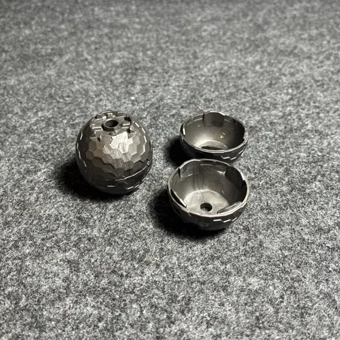 Lego 2 Pearl Dark Gray Container,Faceted Alien Pod Section / Cocoon / large Eggs