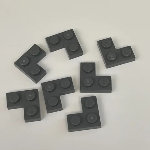Lego 2420 Dark Gray Replacement Parts Pieces Lot of 7