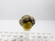 LEGO Dark Tan Female Girl Short Wavy Hair Minifig H12