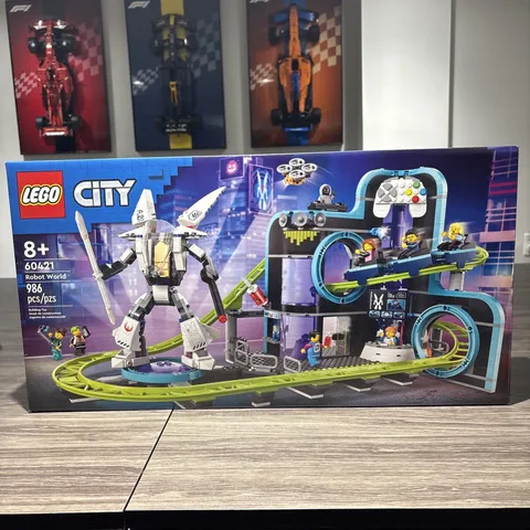 LEGO 60421 City Robot World Roller-Coaster Park Toy Building Set NEW SEALED