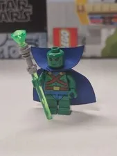 NEW Martian Manhunter DC Super Heroes Custom Lego Minifigure with Staff of Kolar