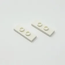 34103 LEGO Plate Modified 1x3 w/ 2 Studs Double Jumper WHITE (2)