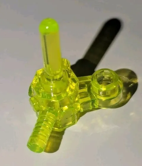 Lego TRANS NEON GREEN Minifigure Utensil Space Scanner Tool Minifig Part # 30035