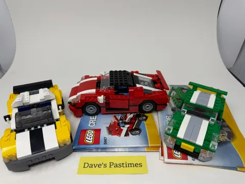 Lego Lot of 3 Creator Traffic Cars 31046 5867 & 6743 All Complete Good Shape