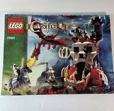 Lego Castle Skeleton Tower 7093 Used Instruction Manuals No Bricks