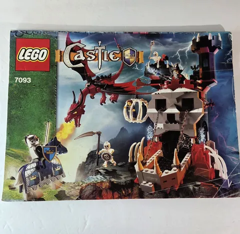 Lego Castle Skeleton Tower 7093 Used Instruction Manuals No Bricks