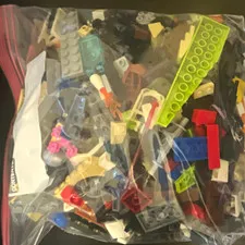 LEGO Bulk Lot Mixed Bricks Pieces Parts (100+) Multicolor Plastic in Bag