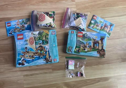 LEGO Disney Moana Bundle 41149 41150  – Not Piece-by-Piece Inventoried – ASIS