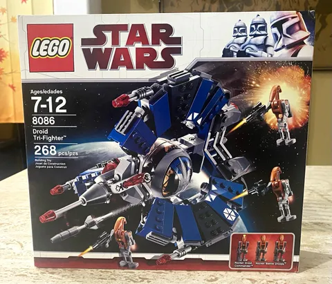 LEGO Star Wars Droid Tri-Fighter 8086 268 pcs Complete Set Boxed Ages 7-12
