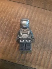 Lego Marvel War Machine Dark Bluish Gray & Silver armor 