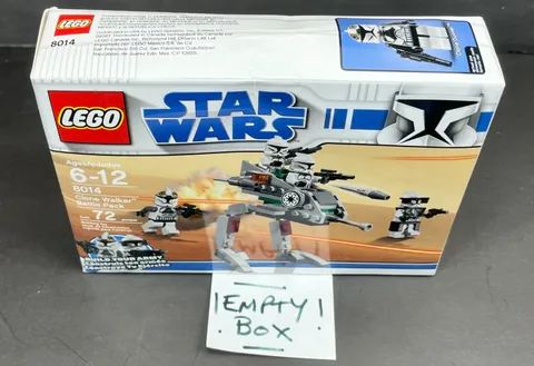 * EMPTY BOX * Lego Star Wars 8014 Clone Walker Battle Pack * EMPTY BOX ONLY * b