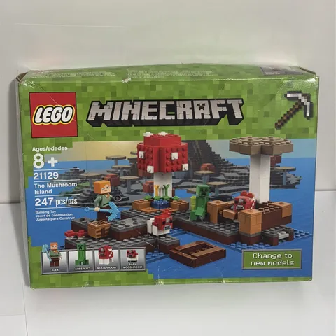 Sealed LEGO Minecraft: The Mushroom Island (21129) New Unopened - Damaged Box