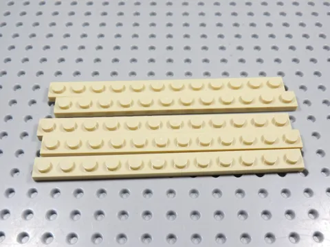 LEGO Lot of 5 Tan 1x12 Plates BD